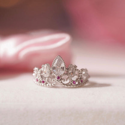 ❤️Per dirle “Ti amo” senza bisogno di parole: Anello Corona Rapunzel